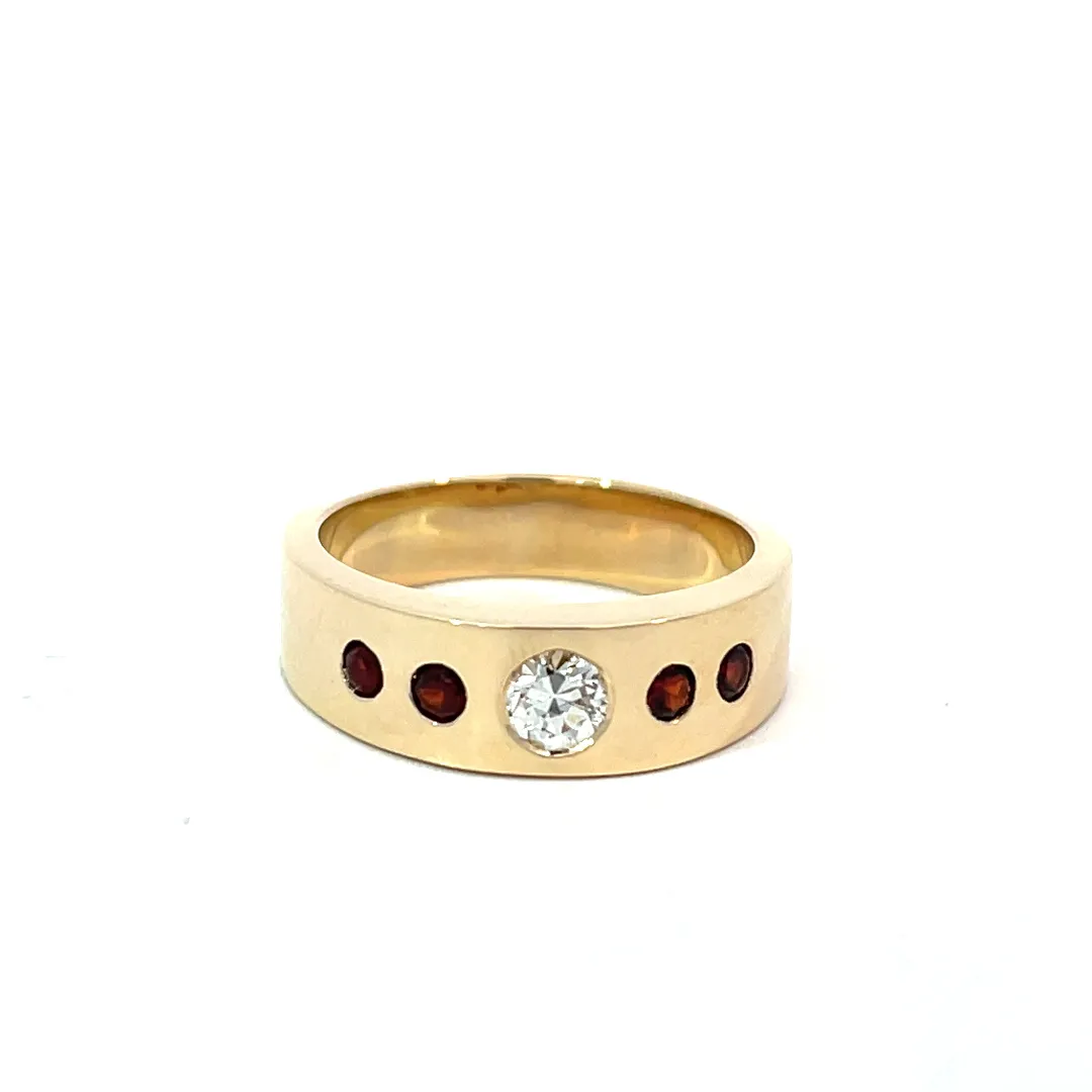 diamond and garnet stones from a passed down ring  Diedrich Jewelers Ripon, WI
