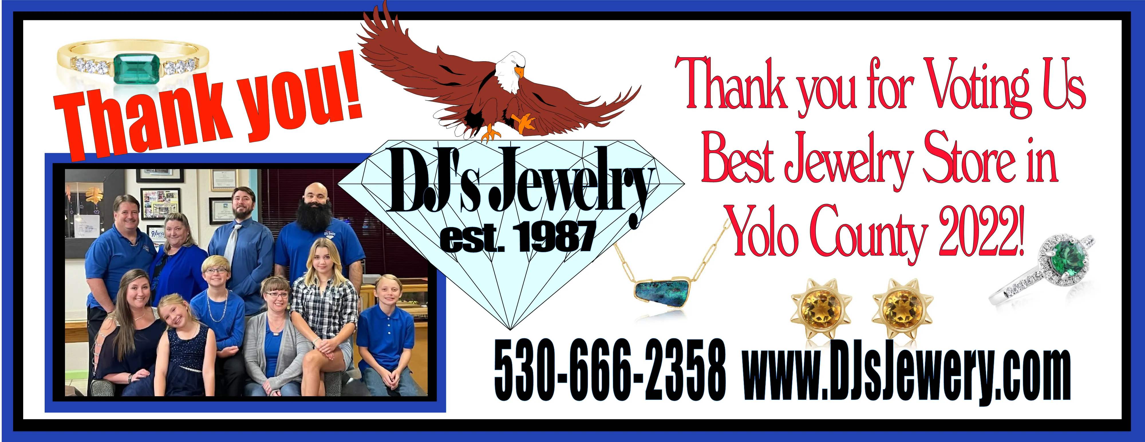 Your Widget Header Text Goes Here This banner image is 1600 x 600 pixels on desktop DJs Jewelry Woodland, CA