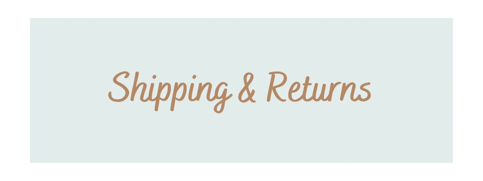 Shipping and Returns  Donderos Jewelry Vineland, NJ