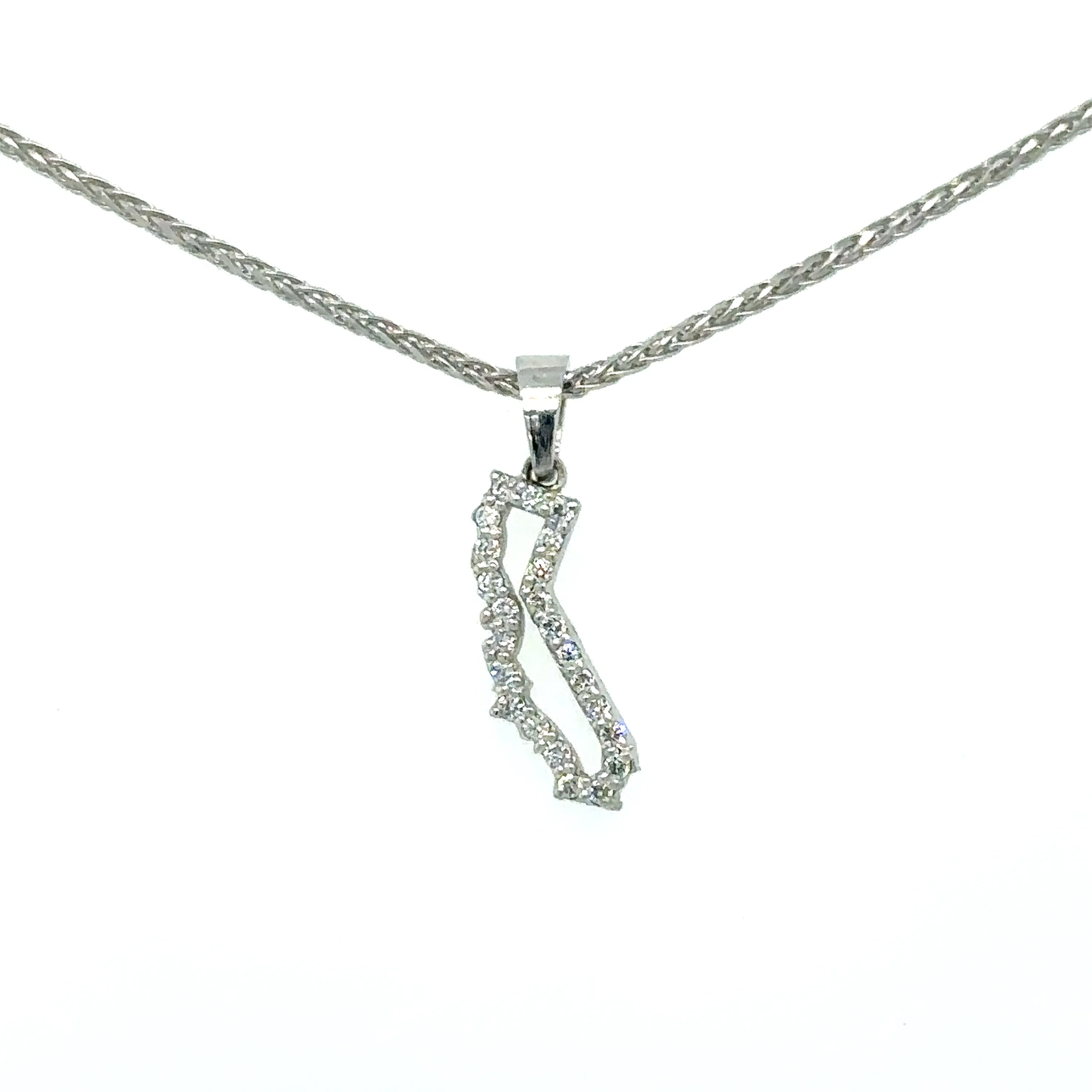 State Collection No matter where your travels take you, you can take a piece of home with you, with our State Collection! The state jewelry collection is a stunning representation of the unique & diverse cultures found within each state. Each piece is carefully handcrafted to capture the essence & beauty of its respective state, making it a perfect way to show pride & love for one's home. Each piece is completely customizable with a stone set at your hometown or favorite place. Don't see your state? Not a problem! We can create one just for you! Double Diamond Jewelry Olympic Valley, CA