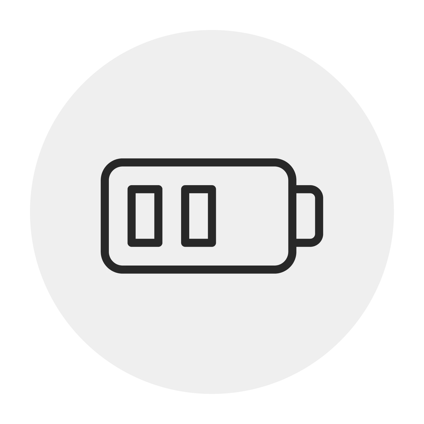 Battery icon representing watch battery replacement services