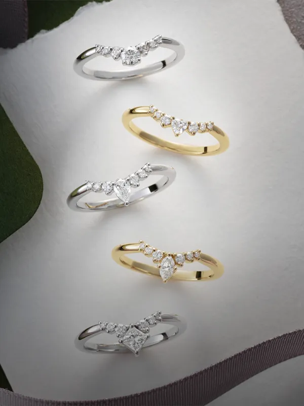 Shop Women’s Wedding Bands  Emerald Template , 