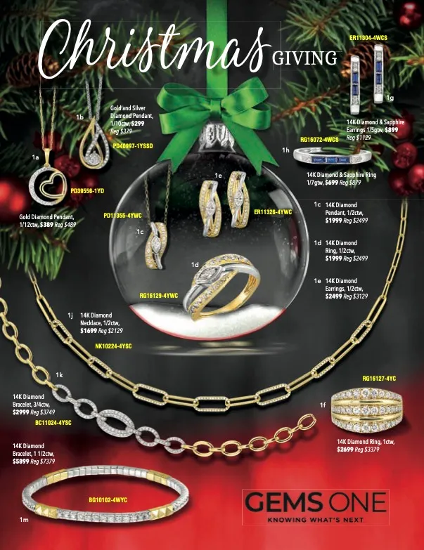 Christmas Catalog GEMS ONE Erickson Jewelers Iron Mountain, MI