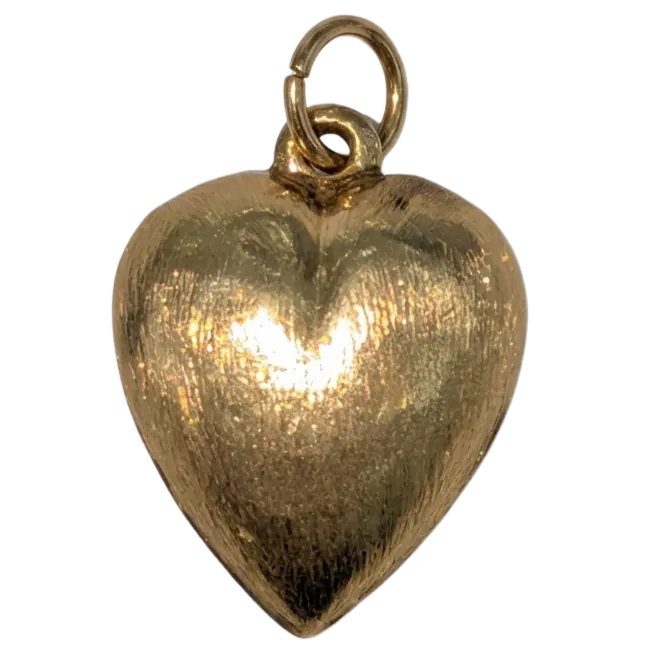14K Puff Heart Charm $255.00 Fairfield Center Jewelers Fairfield, CT