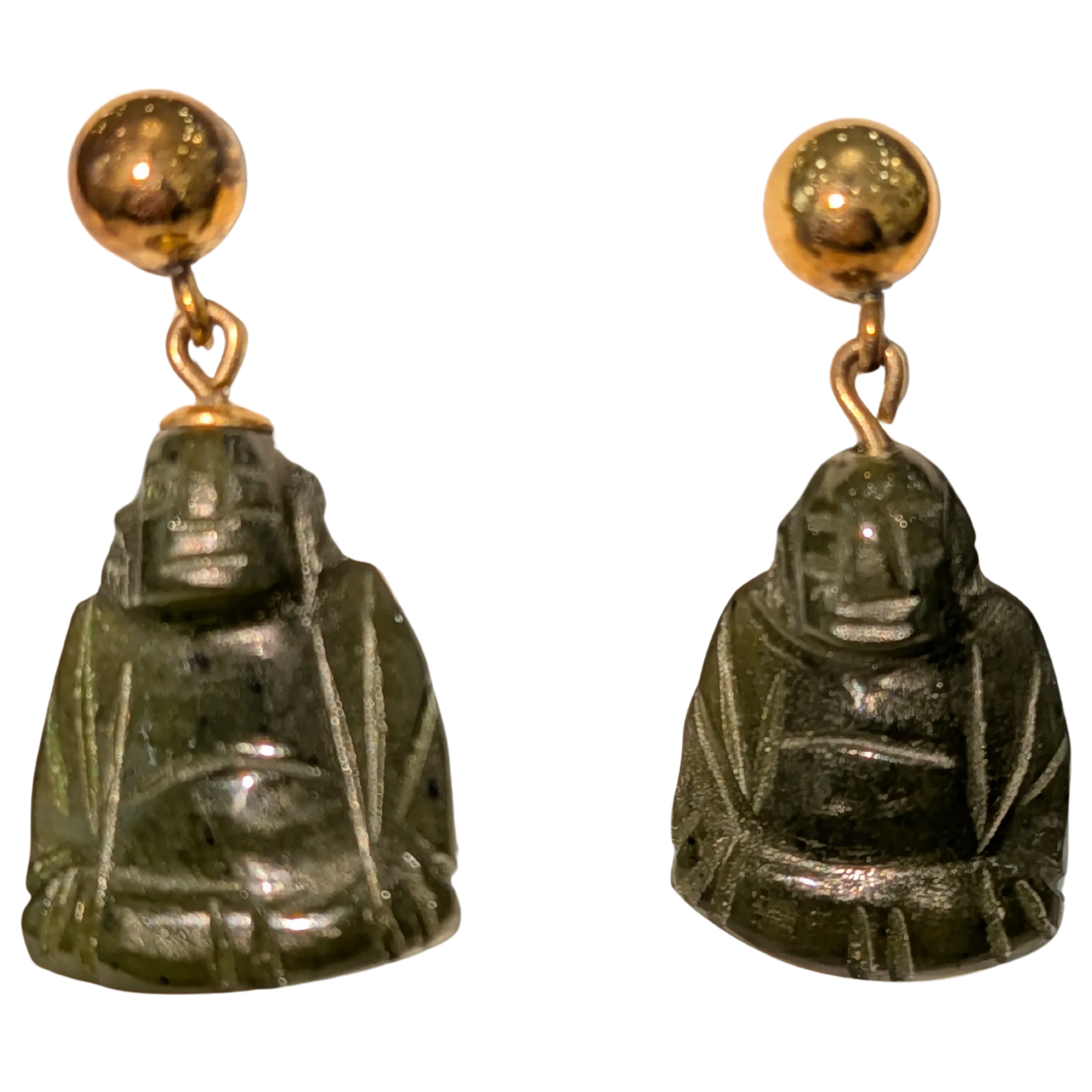 14K & Jade Dangle Earrings $250.00 Fairfield Center Jewelers Fairfield, CT