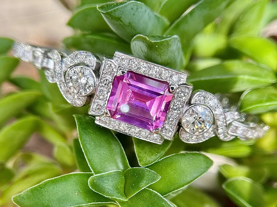 Assorted loose colored gemstones from the Flora Gems collection