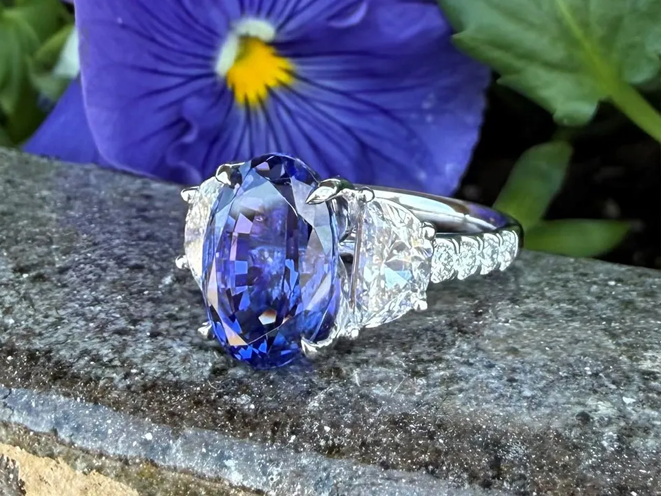 Precision faceted gemstone from the Roger Dery Gem Design collection