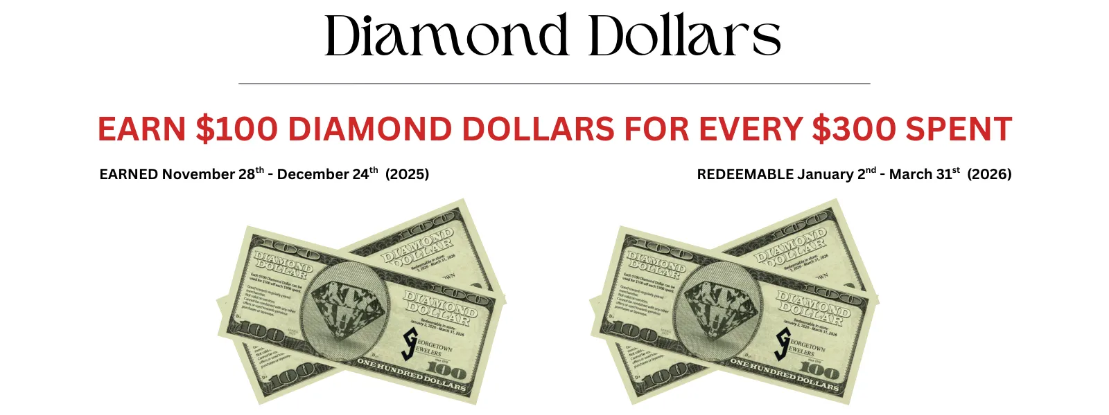 Join Georgetown Jewelers' Annual Coat Drive from Nov 28-Dec 24 for a chance to win a $500 jewelry shopping spree!