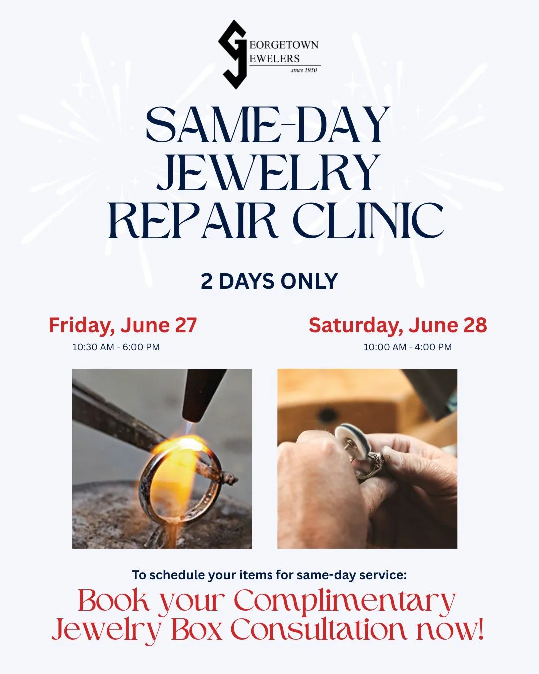 Same Day Jewelry Repair Clinic