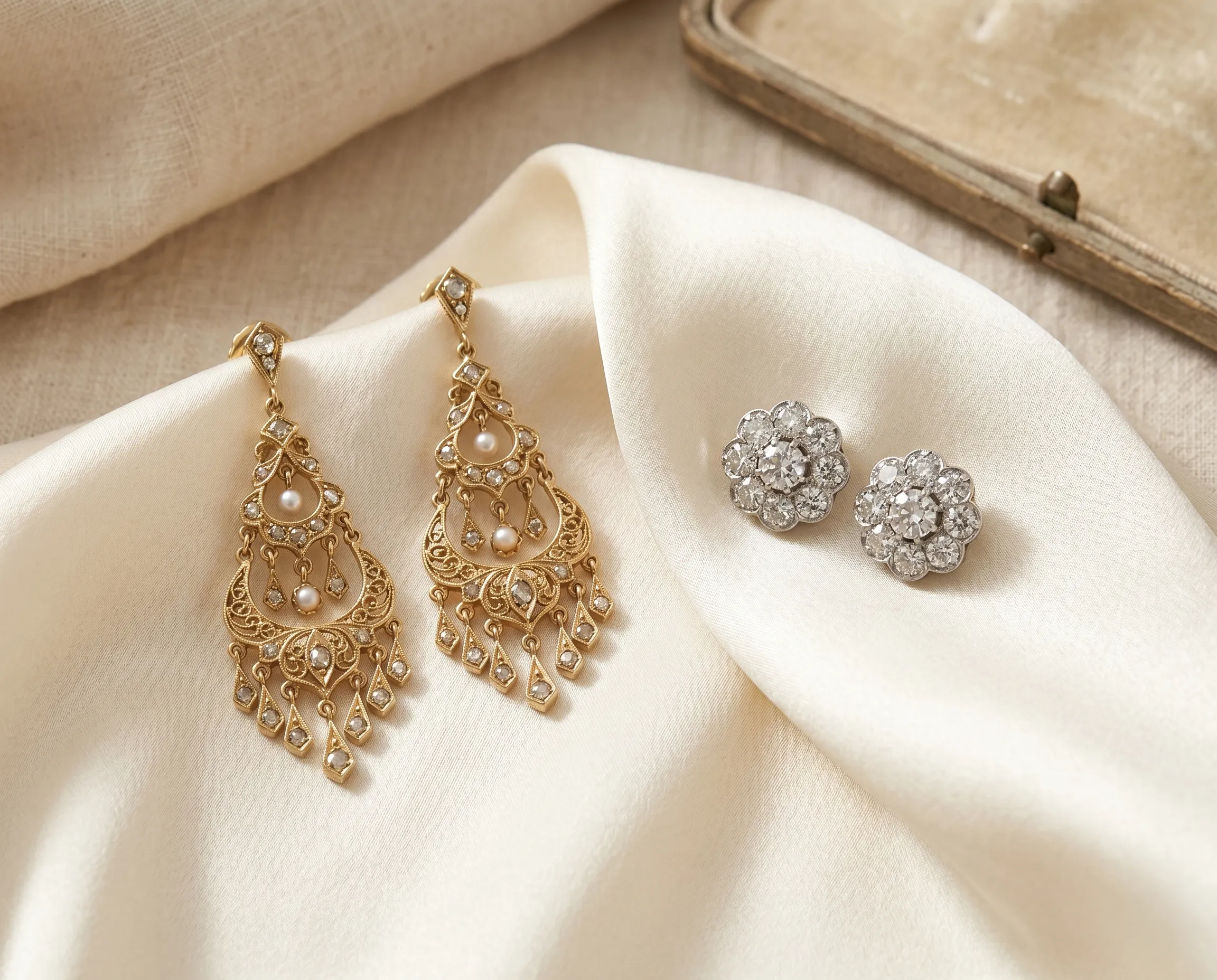 Vintage and estate earrings at Georgetown Jewelers, Wood Dale, IL