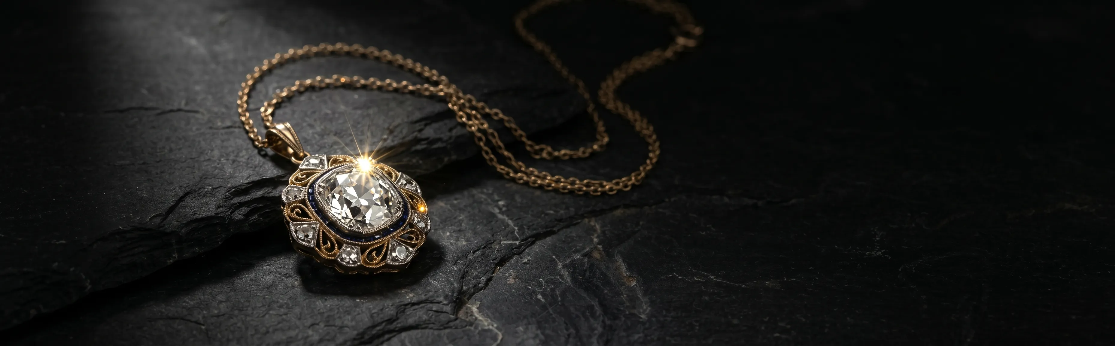 Vintage estate necklaces and pendants at Georgetown Jewelers, Wood Dale, IL