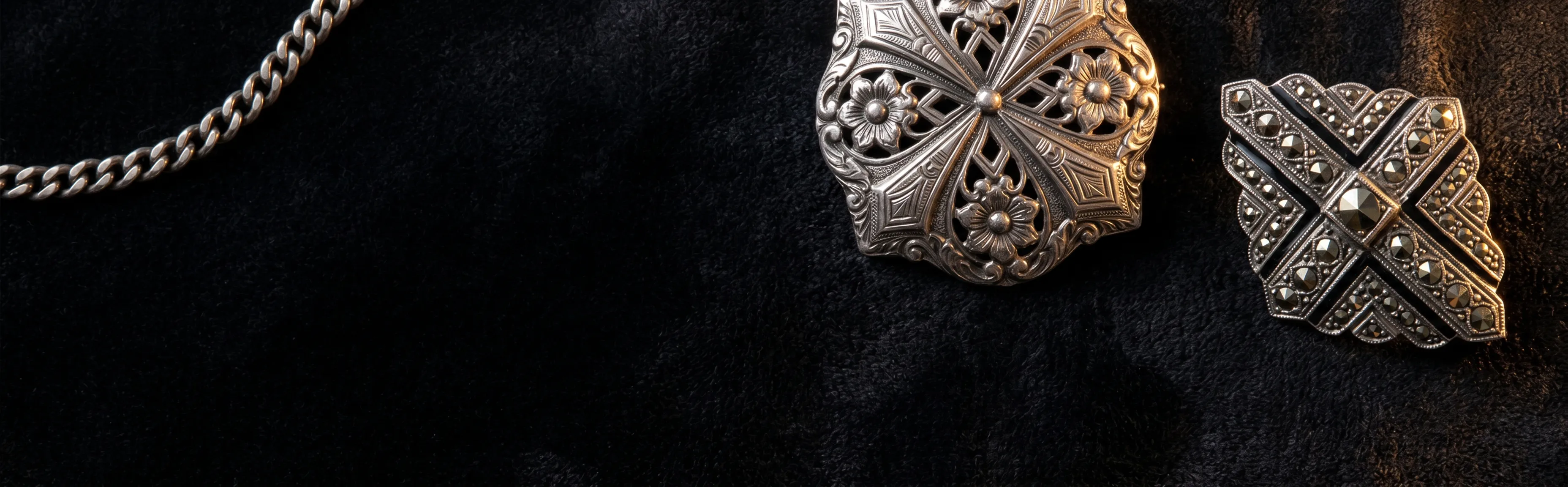 Vintage estate necklaces and pendants at Georgetown Jewelers, Wood Dale, IL