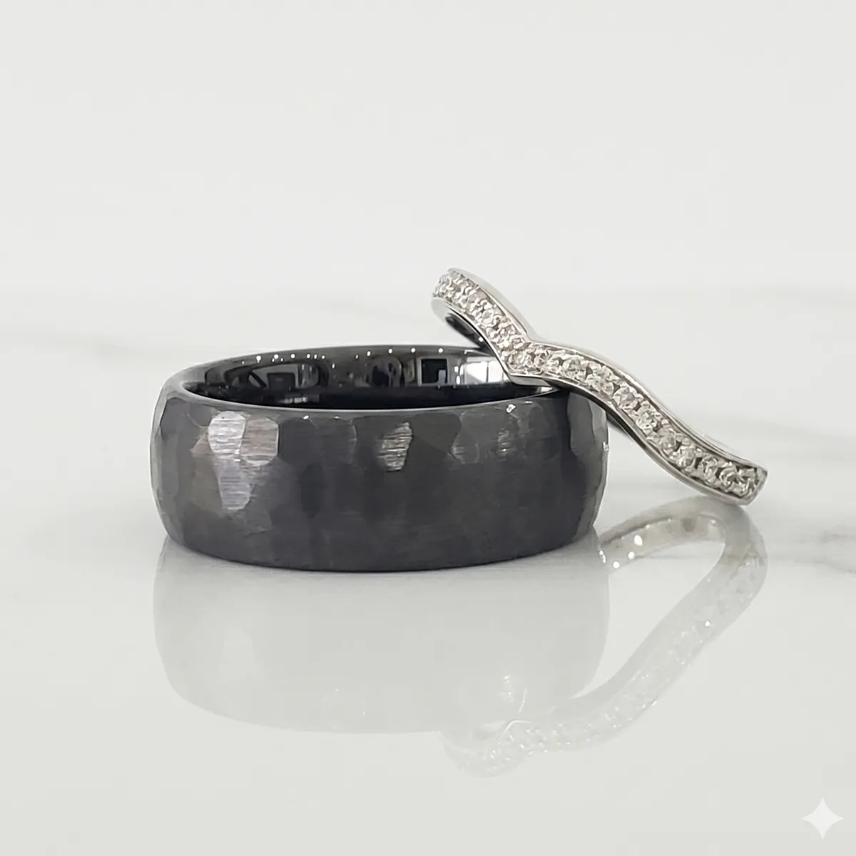 Build a men's wedding band at Georgetown Jewelers, Wood Dale, IL. [Explore options](/pages/mens-band-designer)