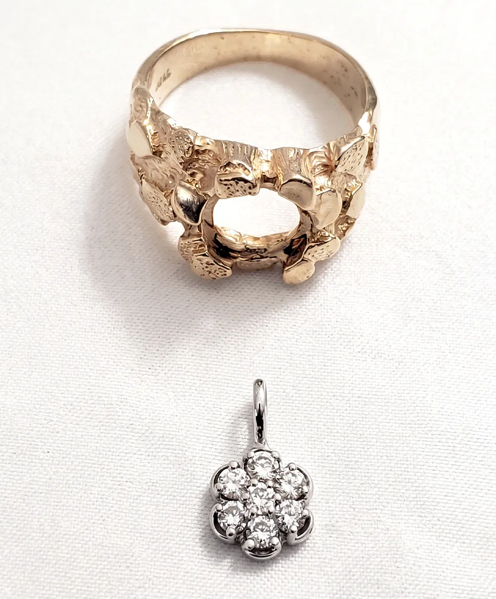 Jewelry remounting and redesign at Georgetown Jewelers, Wood Dale, IL