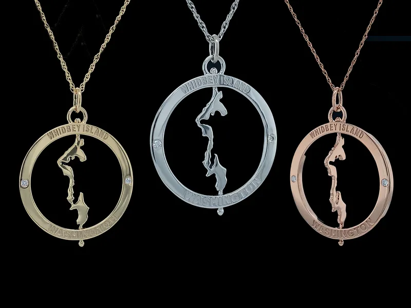 Petite two stone emerald pendant in rose gold