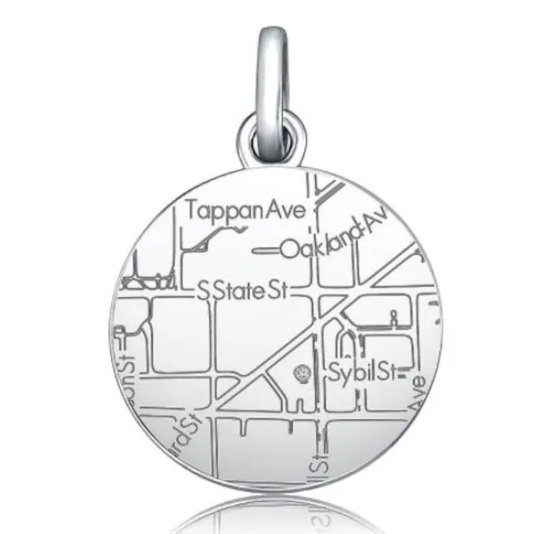 Wonderful Circle map Pendant Starting at $125.00Available in Sterling Silver, White Gold, Rose Gold, Yellow GoldSpecial Order Item #160-285 Goldmart Jewelers Redding, CA