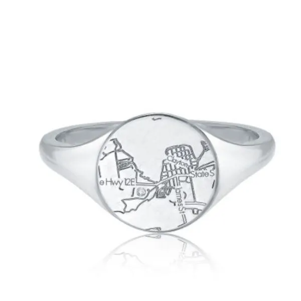Fantastic circle map ring Starting at $195.00Available in Sterling Silver, Rose Gold, White Gold, Yellow GoldSpecial Order Item #130-121 Goldmart Jewelers Redding, CA