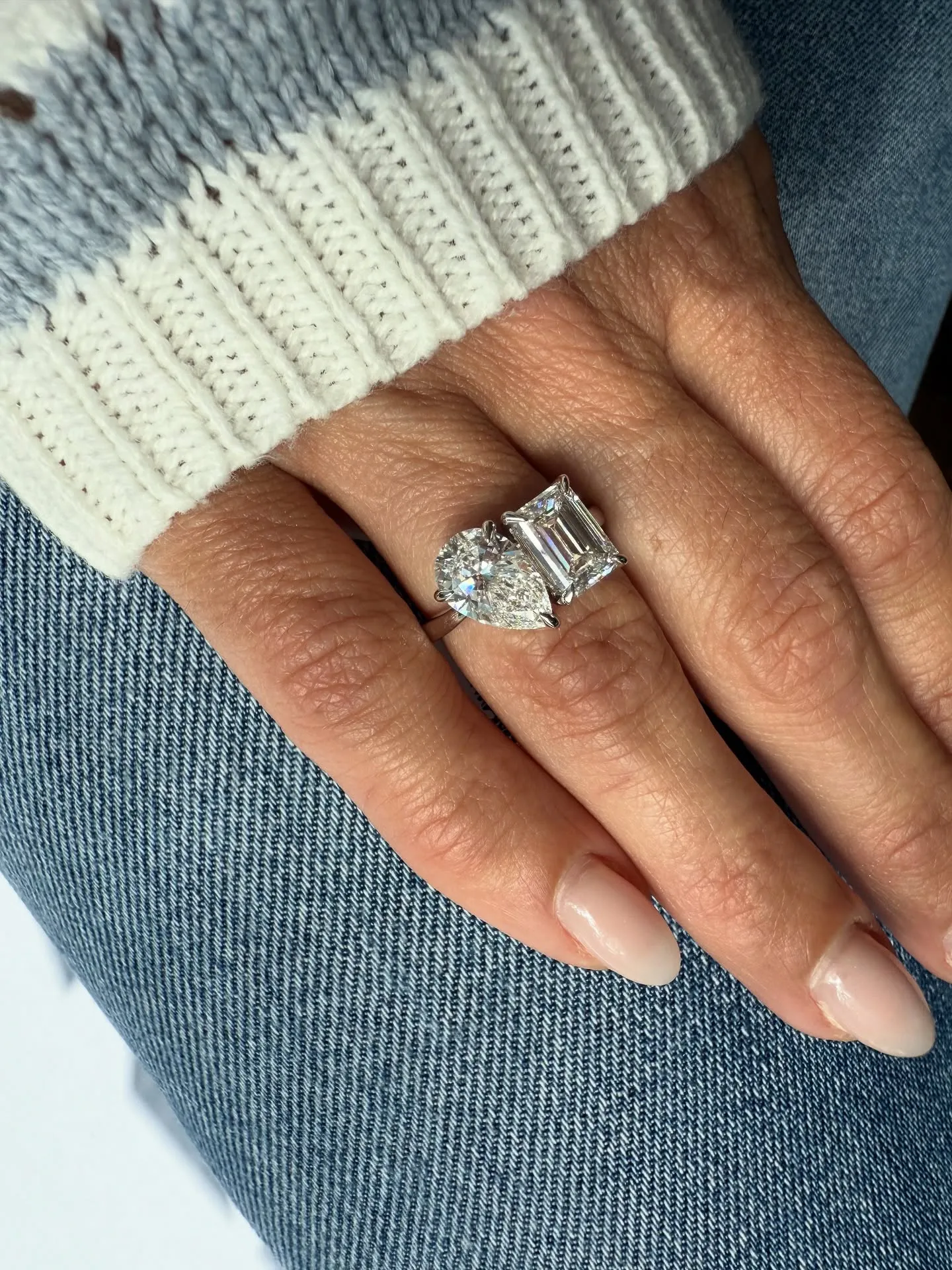 A custom bespoke jewelry design at Gray's Jewelers Bespoke in St. James, NY