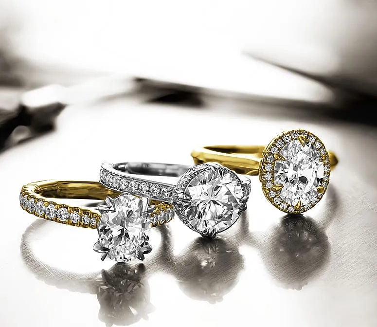 Engagement Rings of all metals at Grogan Jewelers By Lon in Franklin, TN.
