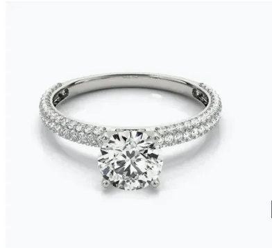 Pave Engagement Rings Grogan Jewelers Nashville, TN