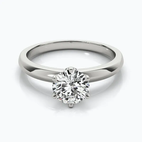 Solitaire engagement rings at Grogan Jewelers By Lon in Franklin, TN - close to Nashville.