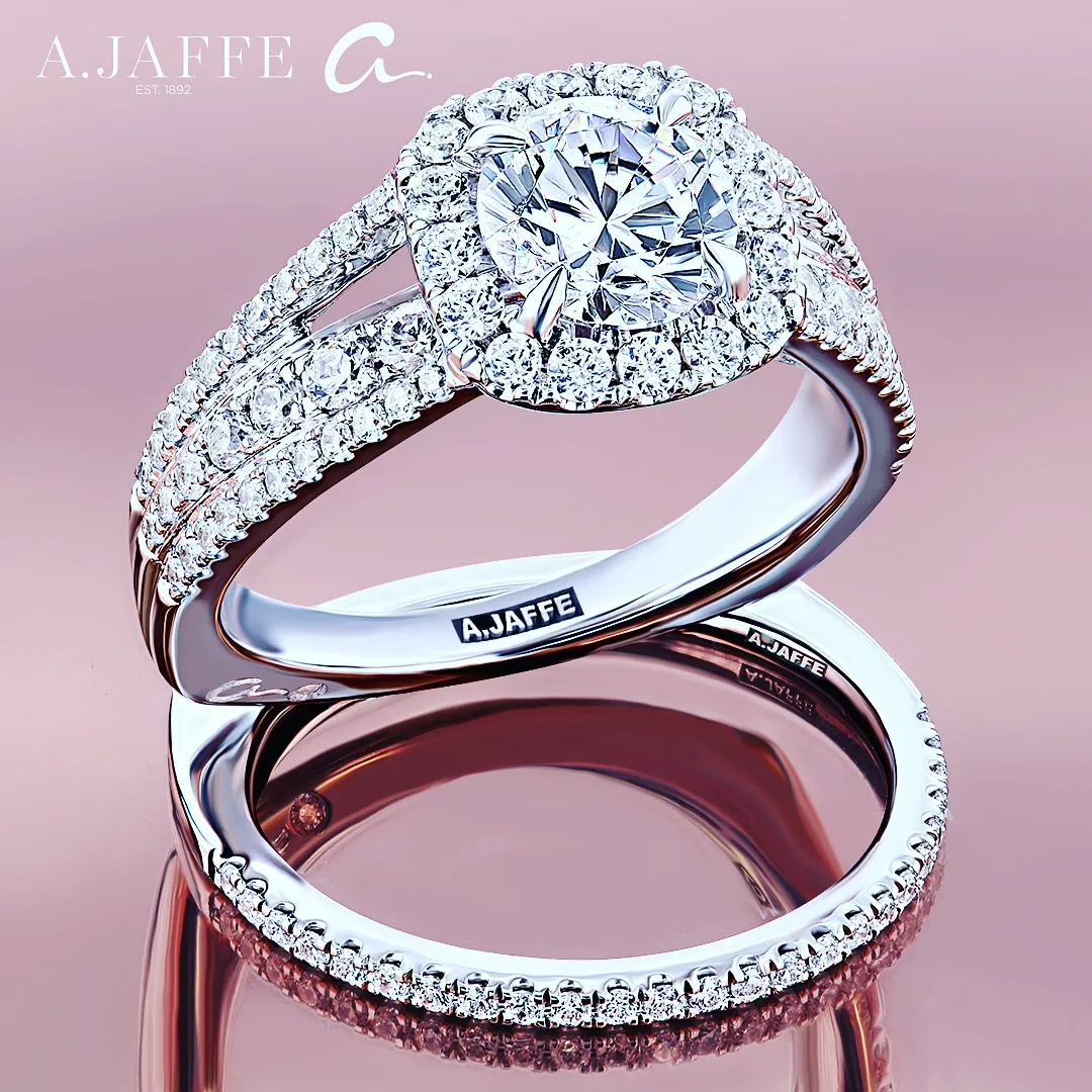 Multi-Row Multi-row, also known as split-shank setting, is an innovative and unique band that encapsulates the center gemstone w