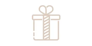 Flat Icon gift wrapped box with bow on top
