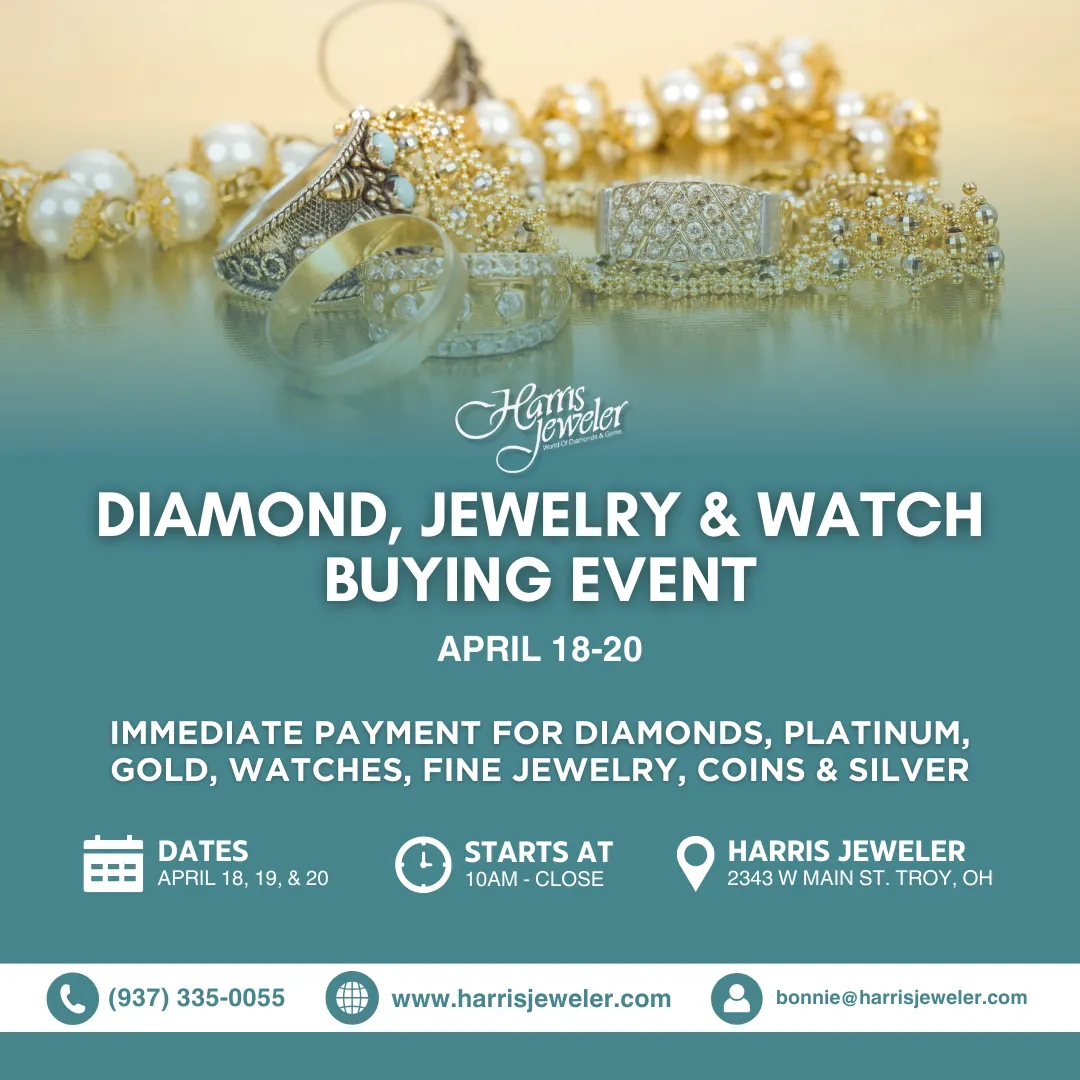 Diamond, jewelry and gold buying event. Get money for your unwanted jewelry!