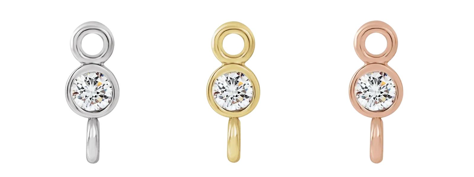 14kdiamondbezel 2mm $129 each Harris Jeweler Troy, OH