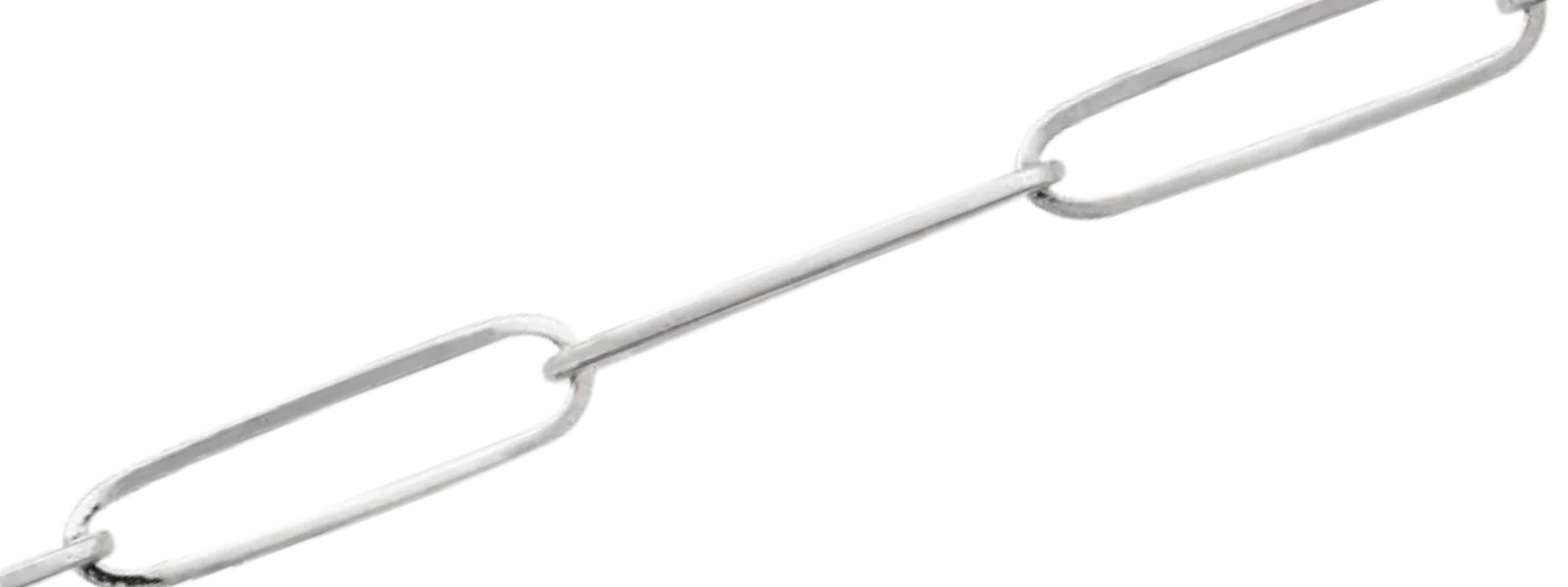 sterlingpaperclip2.5mm $9.99 per inch Harris Jeweler Troy, OH