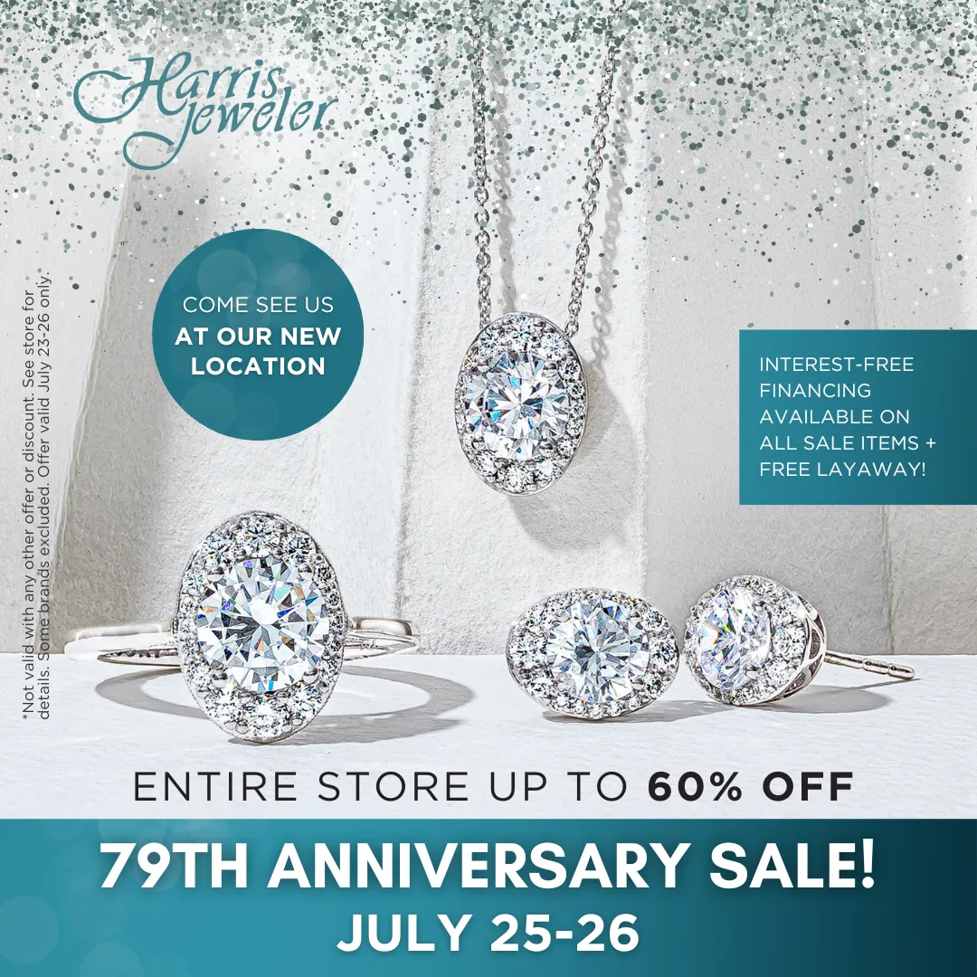 79 Anniversary Sale. Harris Jeweler Troy, OH