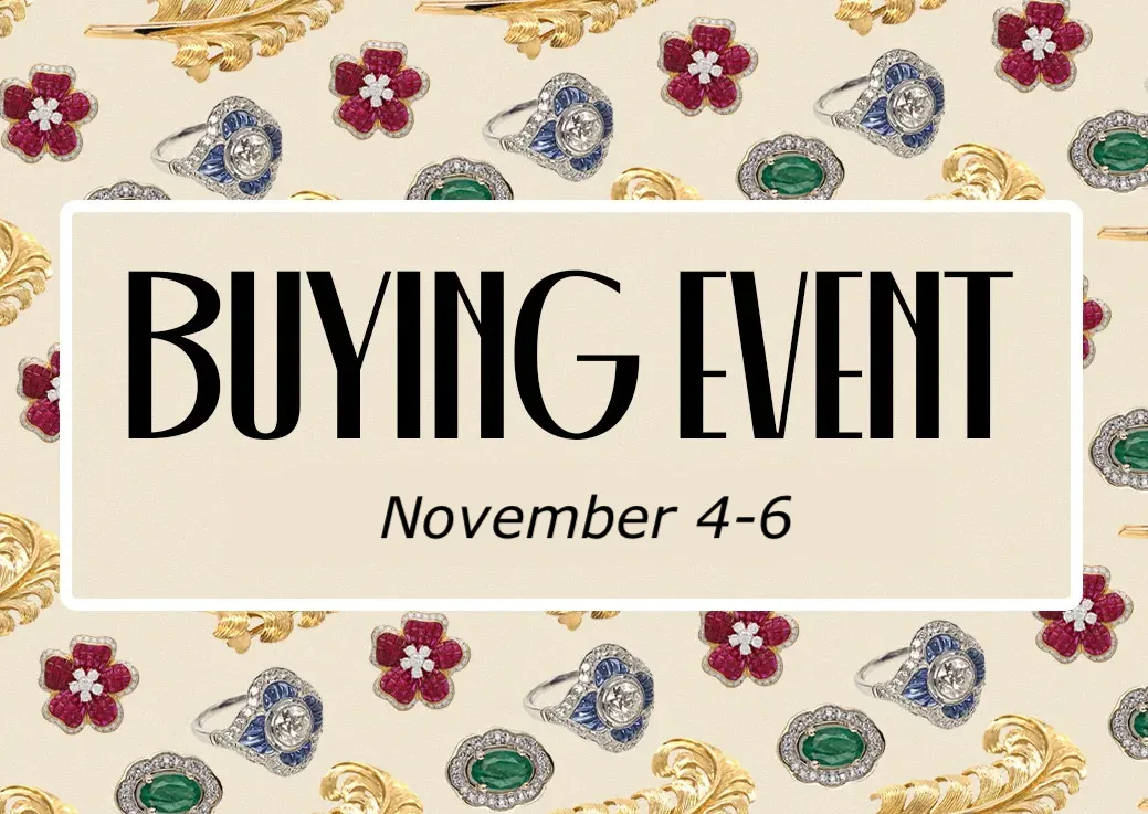 Fall Jewelry Buying Event: November 4-6
