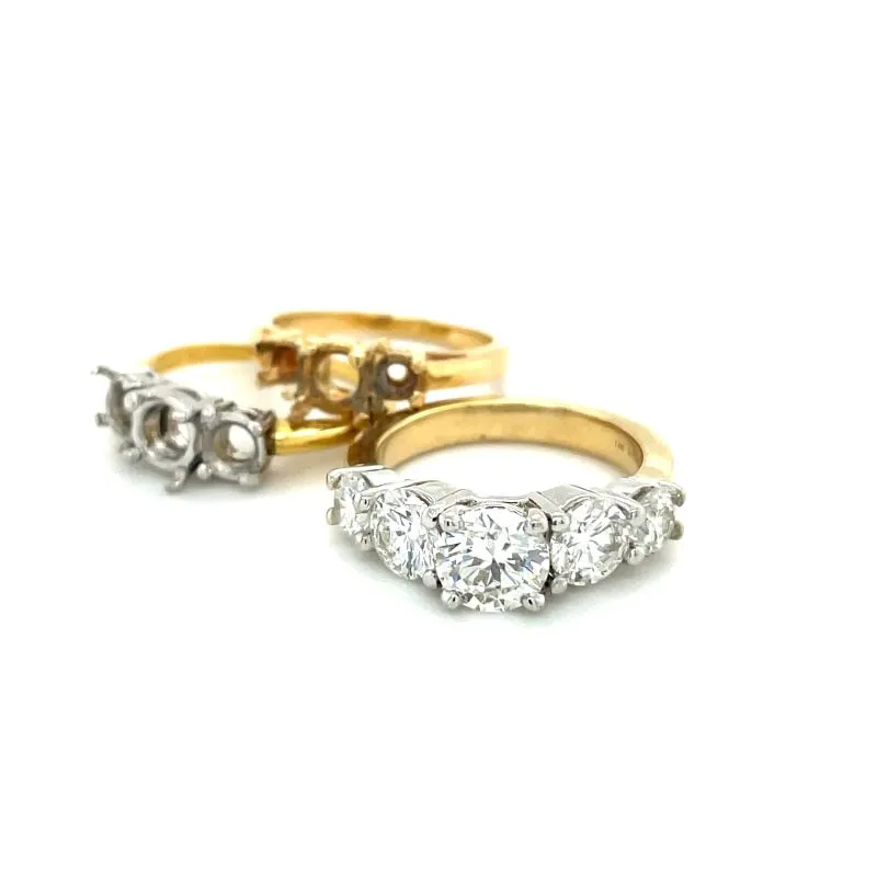 Original Wedding Set Upgraded to Make New Ring & Necklace