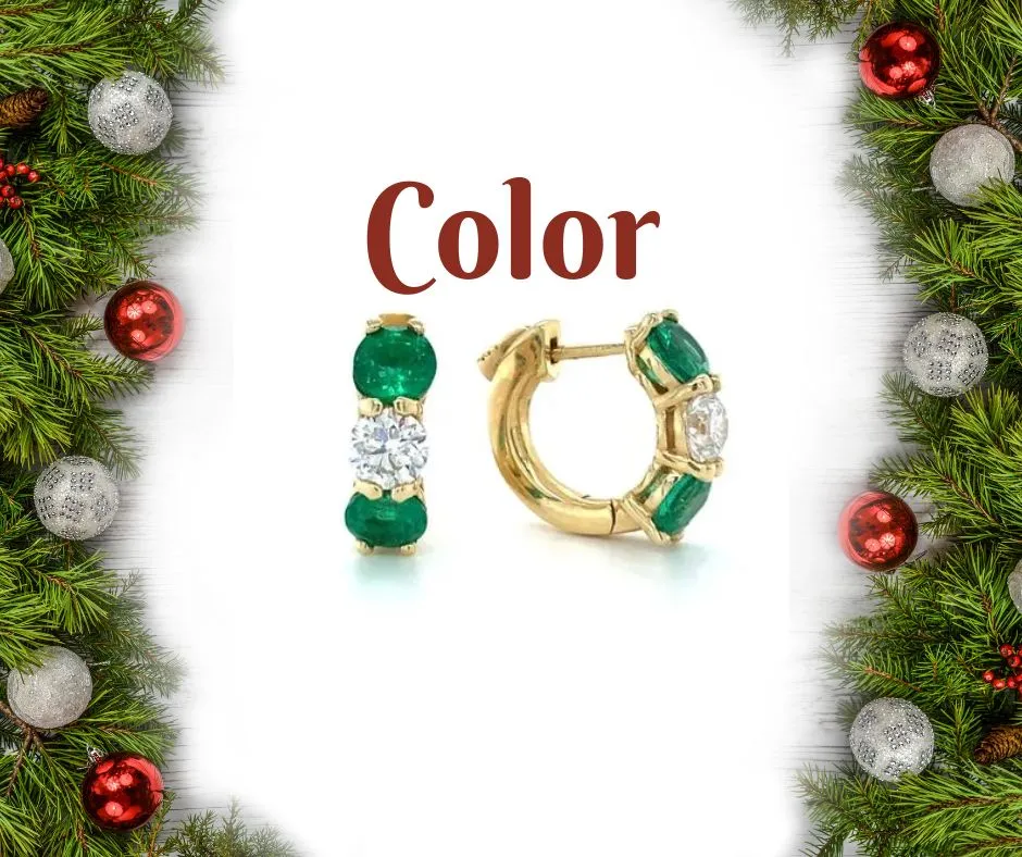 Hingham Jewelers holiday gift guide: browse our selection colored gem earrings.