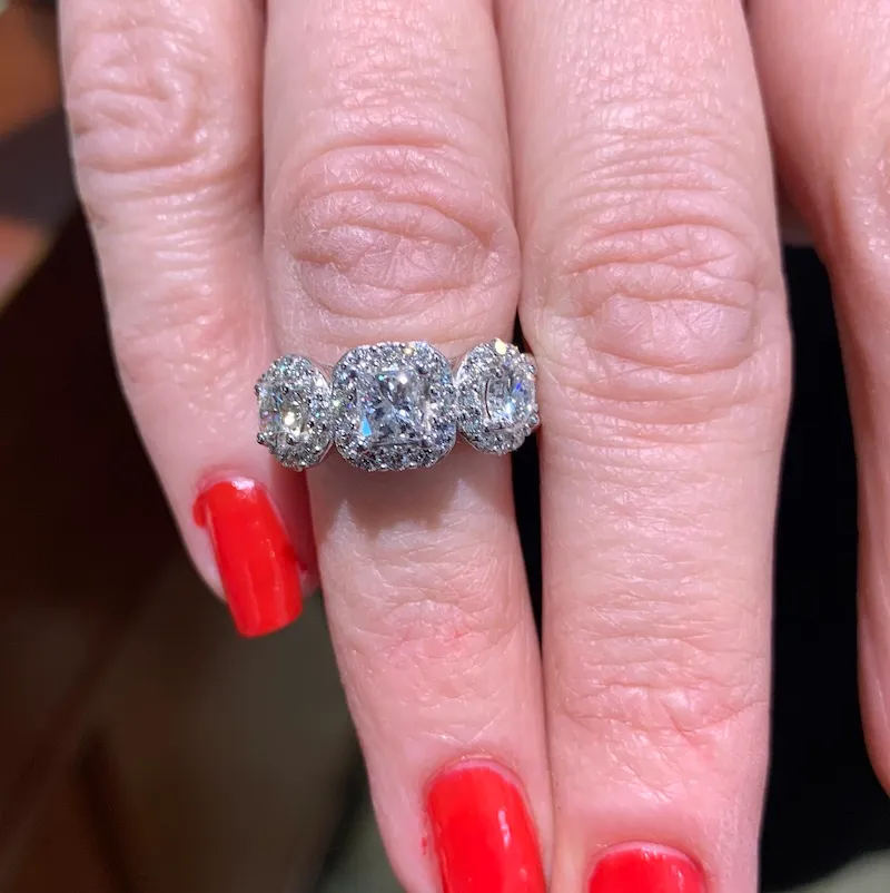 Using Studs, Old Ring to Make Stunning New Ring