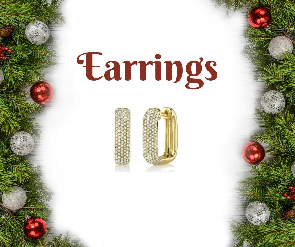 Hingham Jewelers holiday gift guide: browse our selection of gold, diamond, silver, and colored gem earrings.
