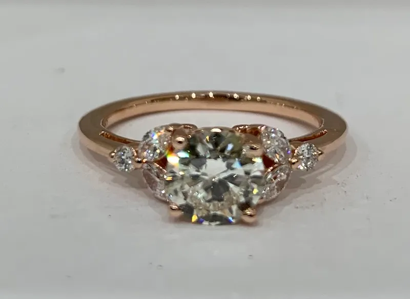 Grandmother's Diamond Re-Set into New Rose Gold Ring
