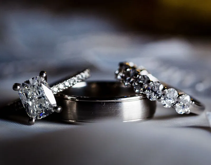 He and she hot sale wedding rings