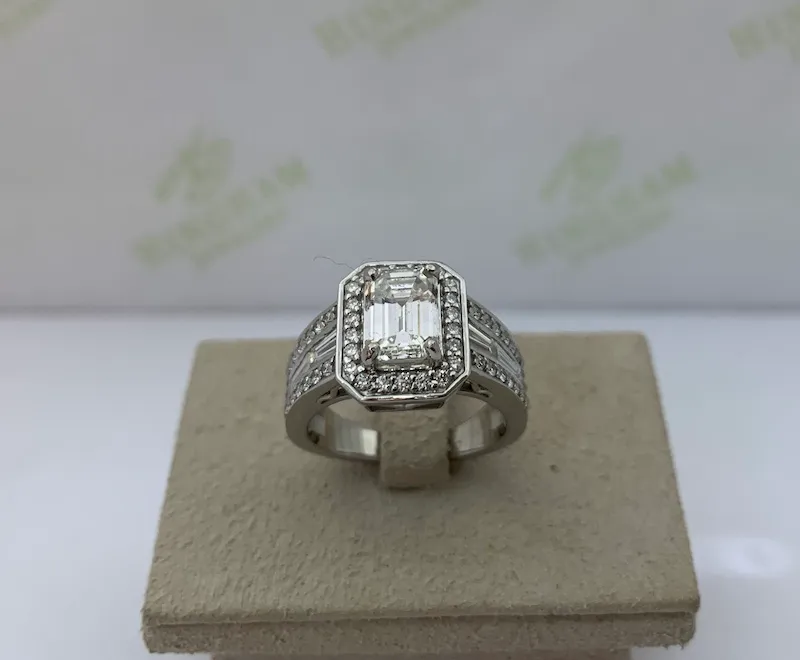 Turning an Engagement Ring & Wedding Band into One Bold Ring