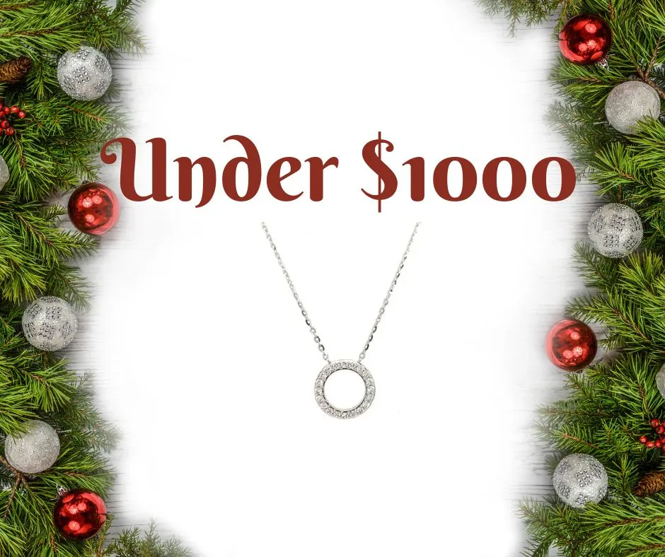 Hingham Jewelers holiday gift guide: browse our selection of gold, diamond, silver, and colored gem gifts under $1000.