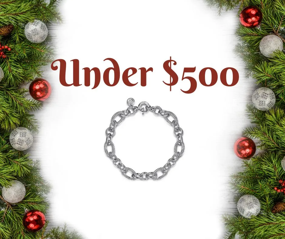 Hingham Jewelers holiday gift guide: browse our selection of gold, diamond, silver, and colored gem gifts under $500.