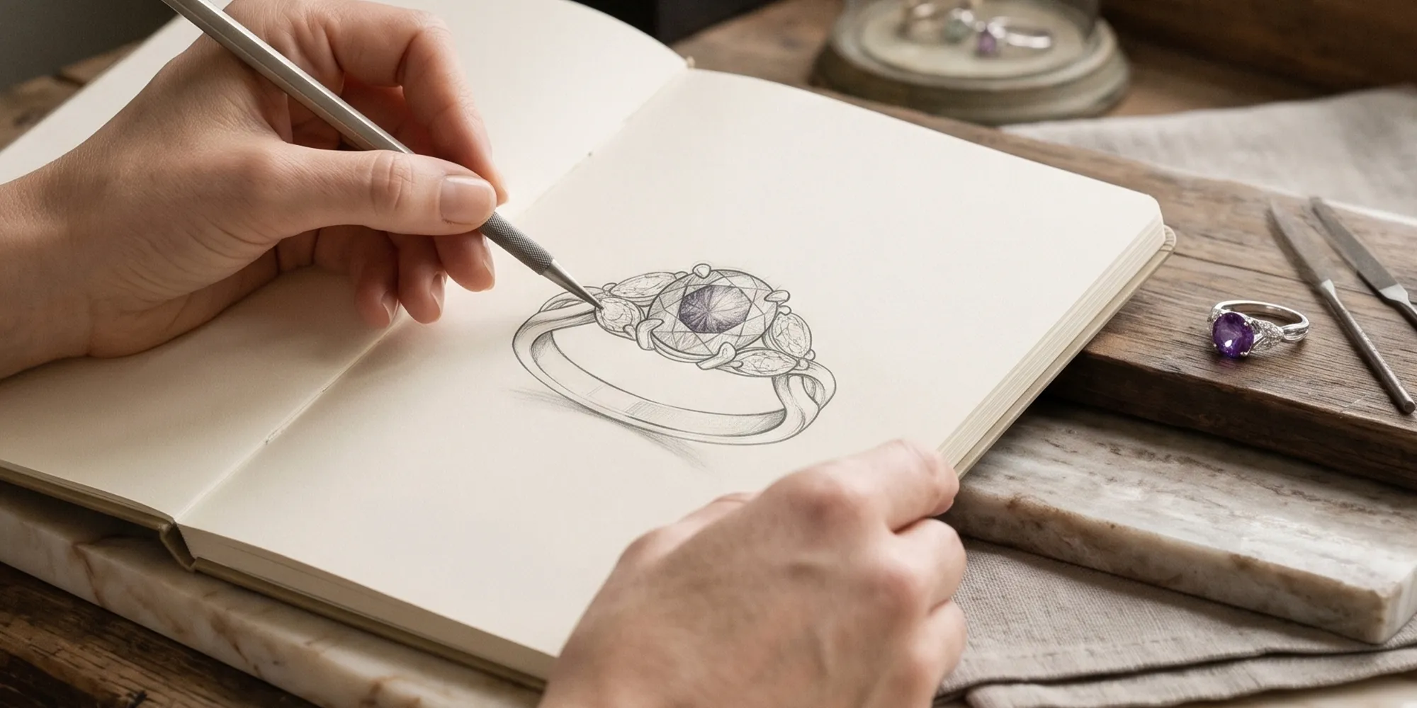 Book a custom jewelry consultation at Hingham Jewelers Hingham MA