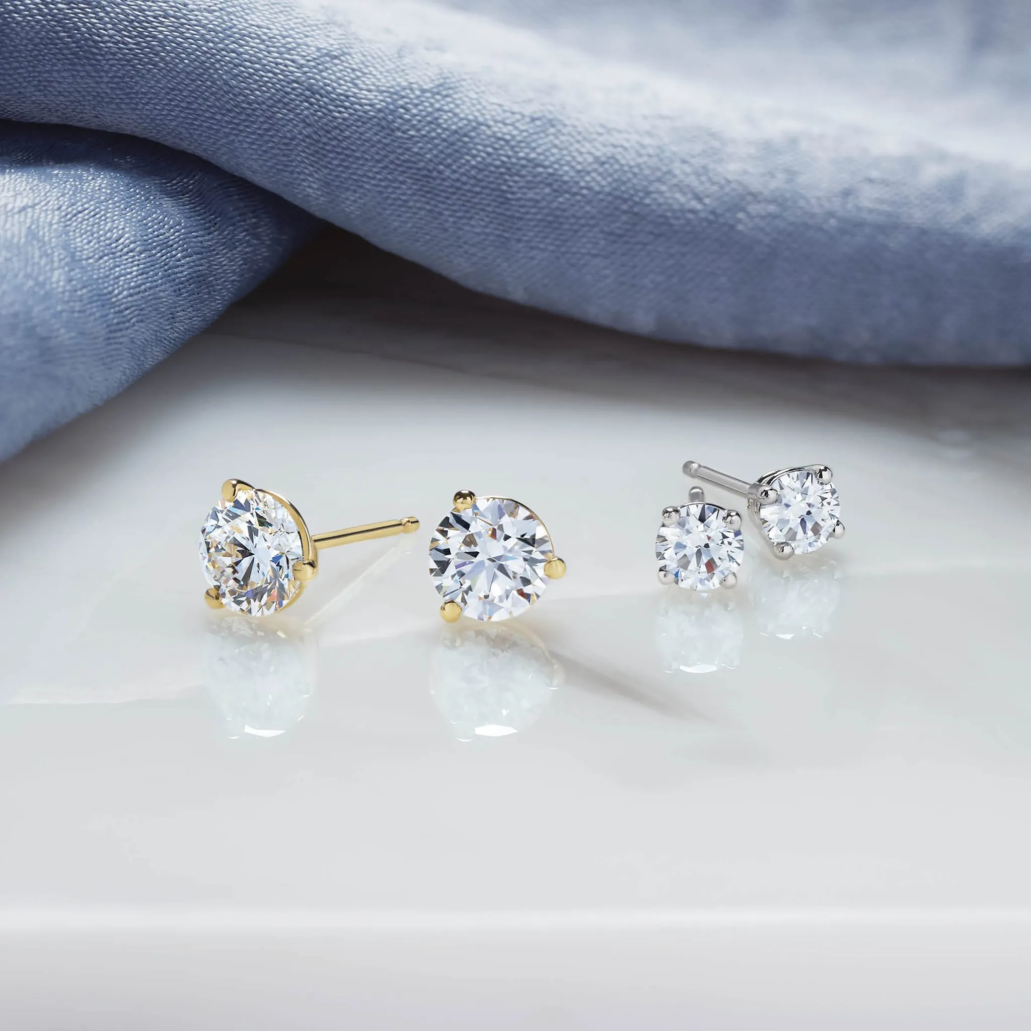 Lab Grown Earrings Hollingsworth Jewelers Gallery Petaluma, CA
