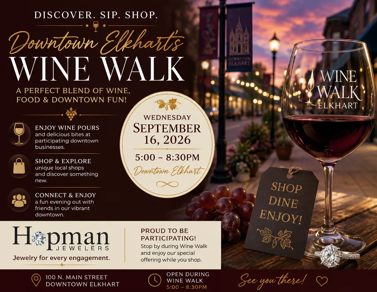 What Is Downtown Elkhart’s Wine Walk All About?
