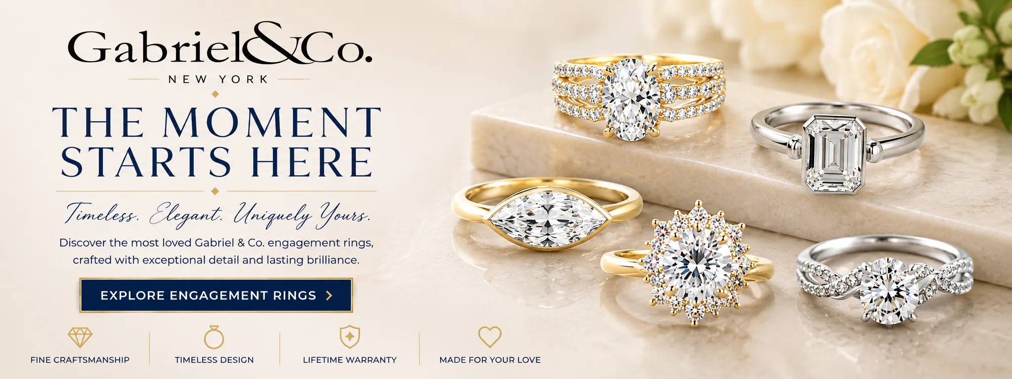 Gabriel & Co Diamond Engagement Rings & Wedding Bands Hopman Jewelers Elkhart