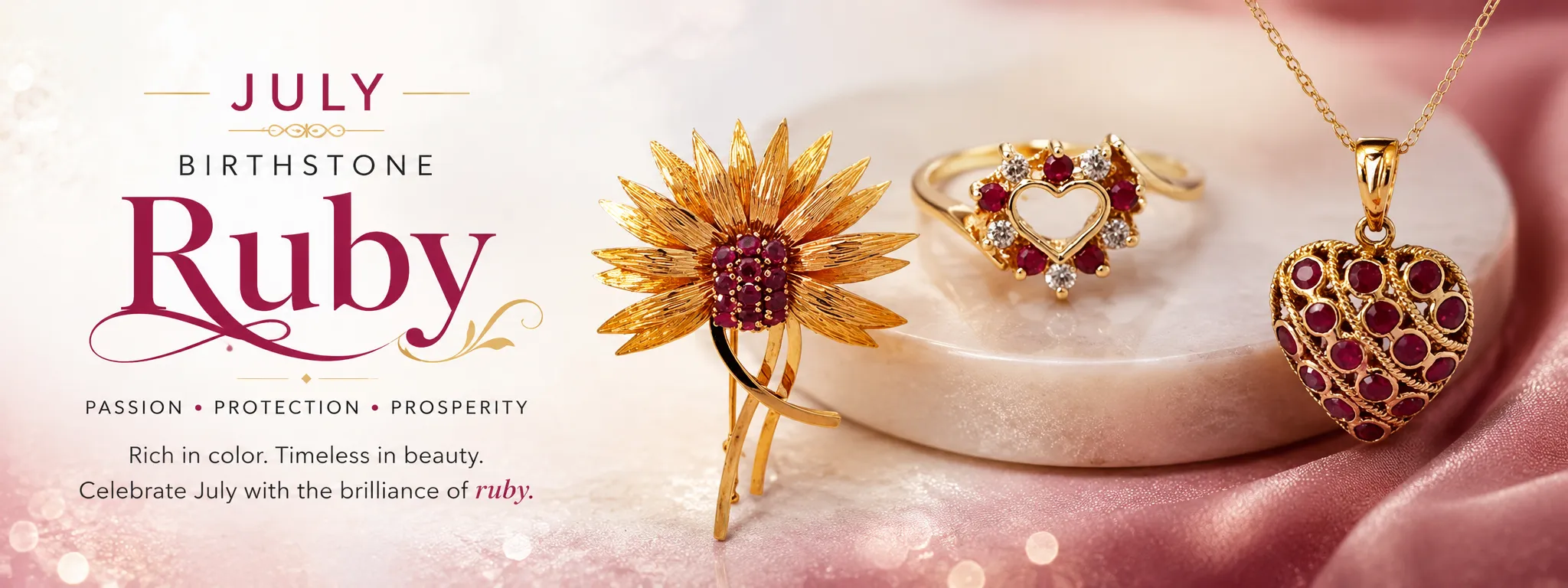 July Birthstone Ruby Hopman Jewelers