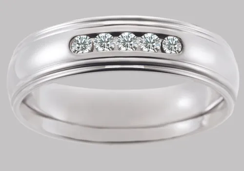 Diamond-studded wedding bands for extra sparkle