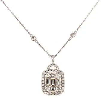 Baguettes Diamond Pendant