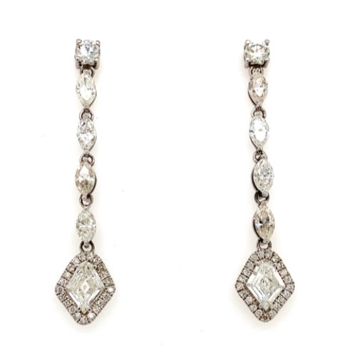 Elegant fashion diamond earrings for glamorous looks