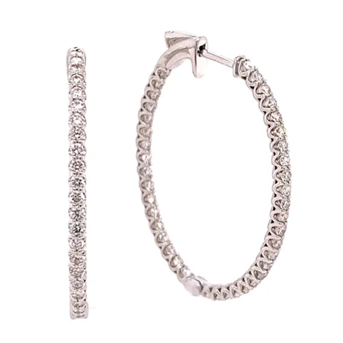 Stylish hoops earrings for a trendy look